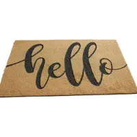 EDO Kokosmat Deurmat "HELLO" 45x70cm - Stijlvol en duurzaam