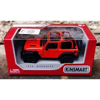 Trifox Kinsmart Jeep Wrangler Rubicon 2018 modelauto 1:34, rood