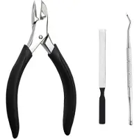 Jeemsie Nagelknip set - 3-delig - Nageltang voor harde teennagels - Nagelschaar - Manicure set - Pedicureset - Teennagelknipper