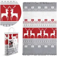 Cotton World Kerst Plaid 150x200cm - Dik, Zacht & Warm Katoen