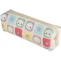Pajacyk Pennendoos Meisjes Katten Tuba Pennen Etui 20x6x7cm