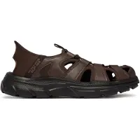 SKECHERS Heren Chocolade Revolted SS Vartan broek (44), Bruin, Plat, Veters, Casual, Strandkleding 205182