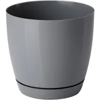 Form-Plastic Toscana Ronde Pot 17cm met Schotel - Beton Look