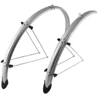Orion Fietsspatborden 28'' Zilver 58mm - Compleet met Spatlap