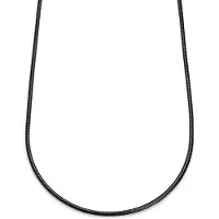 Lucleon Essentials | 4 mm Gunmetal Zwarte Ketting met Slangenschakels