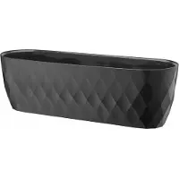 Galicja Ovale Kunststof Pot Grijs 47cm - Stijlvol Design