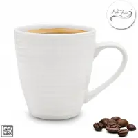 Tragar Bella Fiore Porseleinen Mok Wit 440 ml - Elegante Stijl