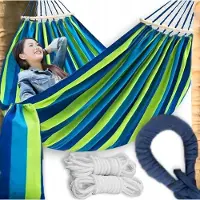 Allbag Dubbele Hangmat 250kg 250x155cm - Comfortabel en duurzaam