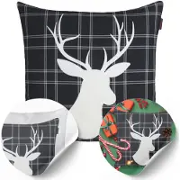 Domarex Kerst Kussenhoes 43x43cm Katoen - Sfeervolle Decoratie