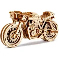 Wooden City Houten Stad 3D Houten Motormodel - Cafe Racer