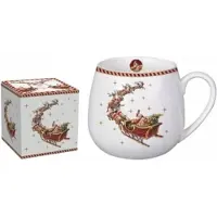 Duo Keramische Mok met Infuser & Deksel - 430ml - Kerstman
