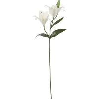 Mica Decorations TIJGERLELIE KUNSTBLOEM - L65 CM - WIT