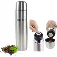 Odelo Thermosfles RVS 1.2L - Warm & Koude Dranken, Zilver