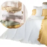 Markizeta Decoratieve sprei met ruches 200x200 cm - zacht en stijlvol