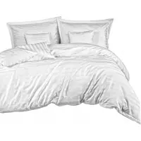 Darymex Luxe Bamboe Katoen Satijn Beddengoed Set STRIPE WHITE 180x200cm
