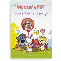 Woezel & Pip boek met naam en foto - Verjaardag - XL (Hardcover)