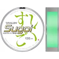 Dragon Sugoi Superthin Visdraad 135m 0,052mm Fluo Groen