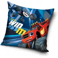 Carbotex Blaze Autko Kussensloop 40x40 cm - Kinderkamer Decoratie