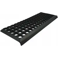 Perfect Home Merkloos Antislip Rubber Trapmat voor Buiten - 25x75 cm