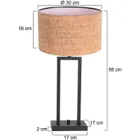 Steinhauer Stang LED Tafellamp | 1x E27 | Zwart