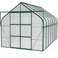 Pergart Kweekkas Diana 11500 - Polycarbonaat 4mm - Smaragd - 264x445x255cm