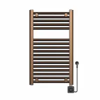 Wiesbaden Elektrische radiator elara 76.6x45 cm smart wifi geborsteld brons koper pvd