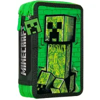 Minecraft Licensing - Minecraft, dubbele etui voor schoolspullen, officieel product