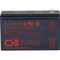 CSB UPS 123606 high-rate Loodaccu 12 V 7 Ah Loodvlies (AGM) (b x h x d) 151 x 99 x 51 mm Kabelschoen 6.35 mm Onderhoudsvrij, Geringe zelfontlading