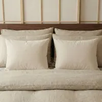 Primaviera Deluxe Lazy Kussensloop - Percale Katoen - Beige - per 2 stuks