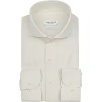 Profuomo Overhemd 'Japanese Knitted' offwhite