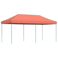 Syfax Partytent inklapbaar pop-up 580x292x315 cm terracotta