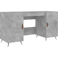 Syfax Bureau 140x50x75 cm bewerkt hout betongrijs