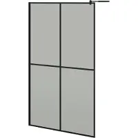 Syfax Inloopdouchescherm 118x190 cm donker gehard glas