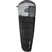 Spokey NORDIC Mummy Slaapzak - Zwart - 230x80x50c