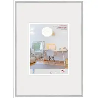 Walther design New Lifestyle - Kunststof lijst - Fotoformaat 29,7x42 cm (DIN A3) - Kunstglas - Zilver