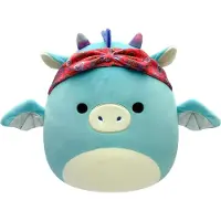 Squishmallows Little Plush 19 cm Tatiana Dark Teal Dragon W/Bandana