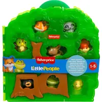 Fisher Price Mattel Little People bosvrienden draagkoffer speelgoedset.