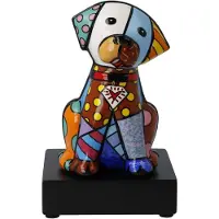 Goebel - Romero Britto | Decoratief beeld / figuur Baby Blue 15 | Porselein - Pop Art - 15cm