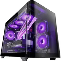 Mars Gaming Gaming Behuizing Micro-ATX - - MC-FUSIONM - Gebogen Glas - Vloeistofkoeling - Dubbele Kamer