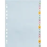 Exacompta Forever Alfabetische tabbladen A4 Kleurenassortiment 20 tabs Karton 11 Gaten 2621E