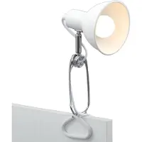 Briloner Fix - Klemlamp - bureaulamp met E14 fitting - incl. aan- en uitschakelaar - klemspot met snoer 140cm - wit
