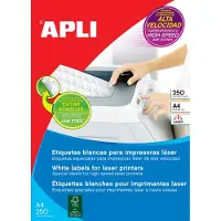 APLI witte etiketten ft 97 x 67,7 mm (b x h), 2.000 stuks, 8 per blad (2523)