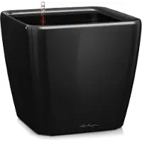 Lechuza Plantenbak Quadro Premium 21 LS zwart hoogglans