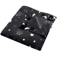Tommee tippee Sleeptight draagbaar verduisteringsgordijn met zuignapjes, verstelbaar en lichtgewicht, groot, 130 x 198 cm
