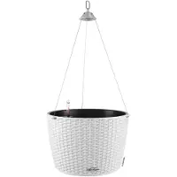 Lechuza Plantenbak NIDO Cottage 35 ALL-IN-ONE hangend wit