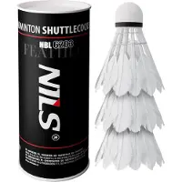 NILS Badminton-Federbälle Nils NBL6203, 3 Stk.