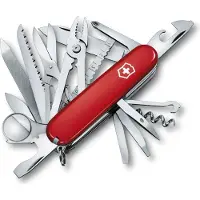 Victorinox Swiss Champ 33 Functies Rood met Leren Etui