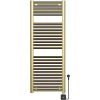 Wiesbaden Elektrische radiator elara 118.5x45 cm smart wifi geborsteld messing pvd