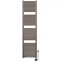 Wiesbaden Elektrische Radiator Elara 181.7x45 Cm Smart Wifi Geborsteld Brons Koper PVD