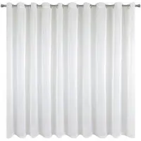 Eurofirany Lucy Serie - Witte Vitrage - 400x150 - Lichte en Luchtige Voile - Praktische Ringen